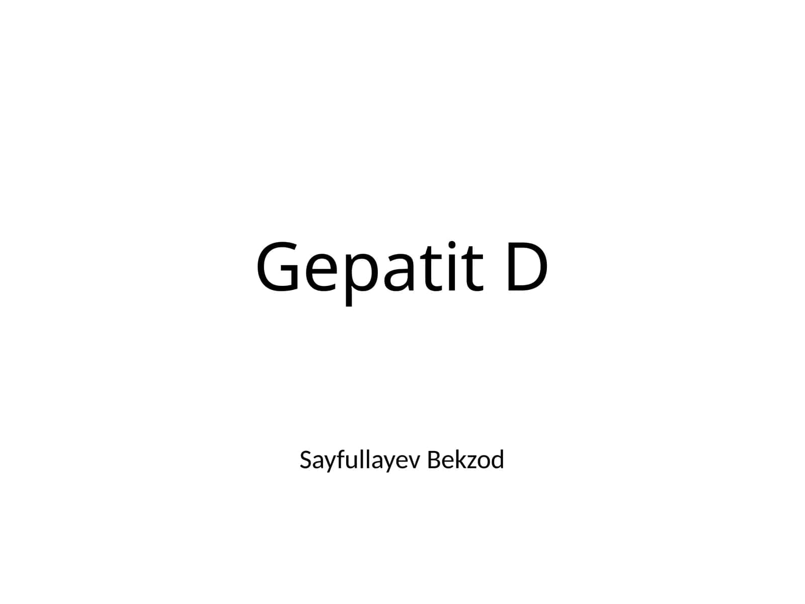 GepatitD