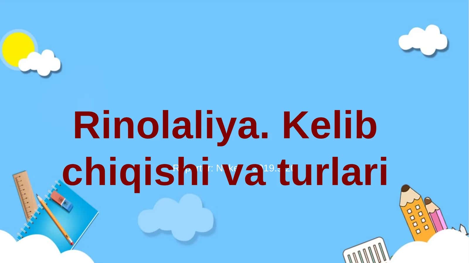 Rinolaliya.Kelibchiqishivaturlari