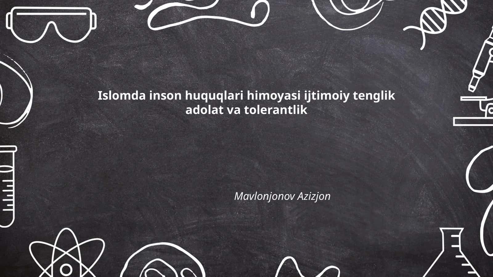Islomda Inson Huquqlari Himoyasi