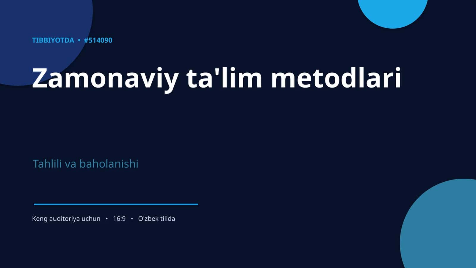 Zamonaviy ta'lim metodlari
