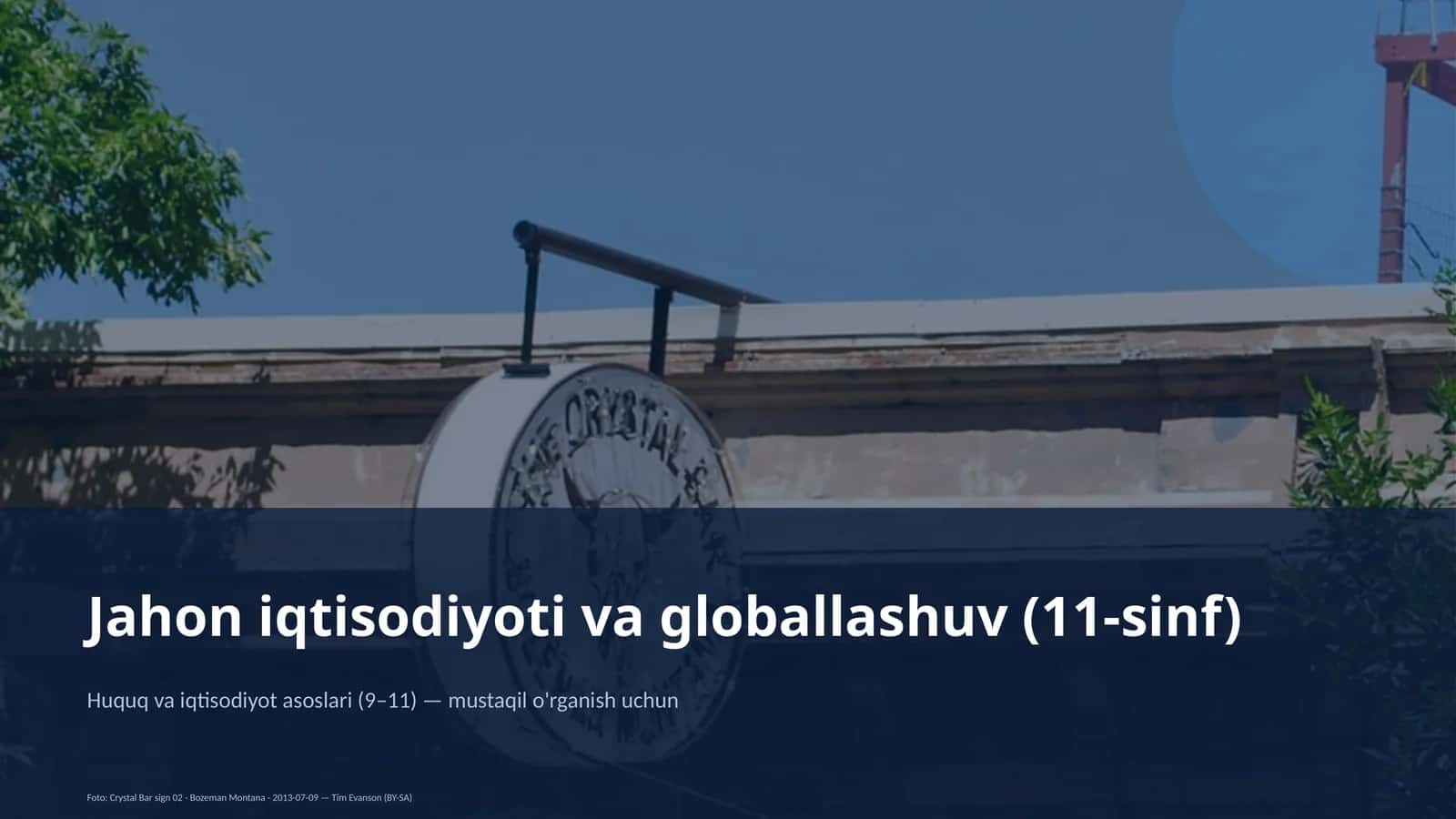 Huquq va iqtisodiyot asoslari (9–