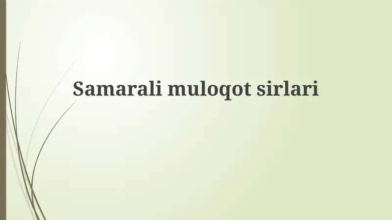 Samaralimuloqotsirlari