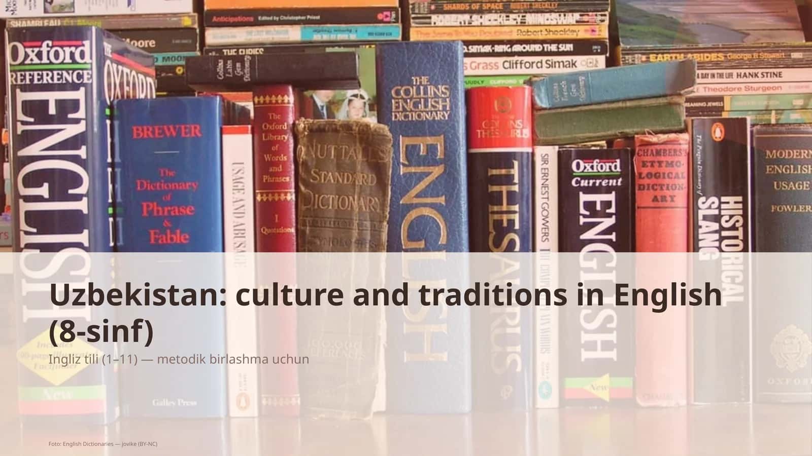 Uzbekistan: culture and traditions in English (8-sinf)