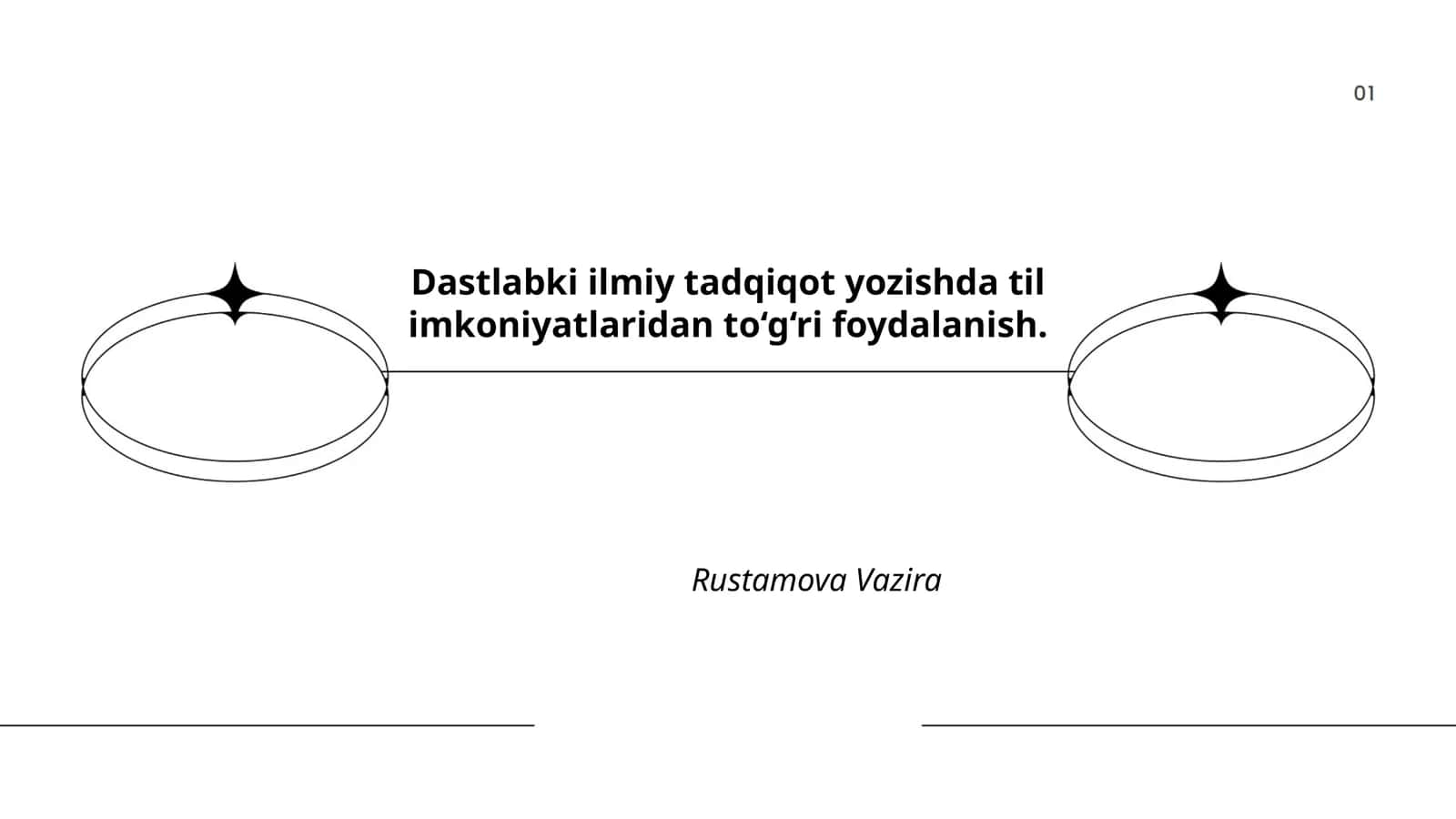 Dastlabki ilmiy tadqiqot yozishda til imkoniyatlaridan to‘g‘ri foydalanish