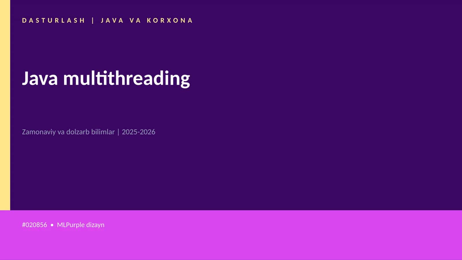 Java multithreading