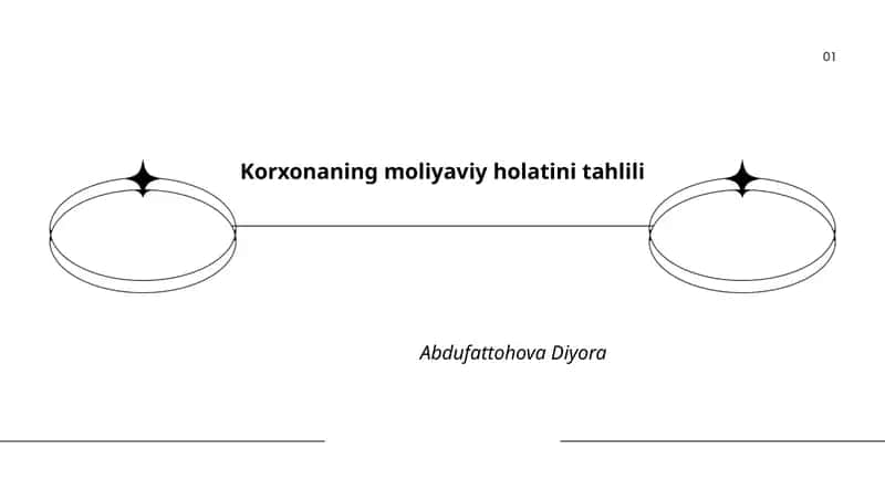 Korxonaning moliyaviy holatini tahlili