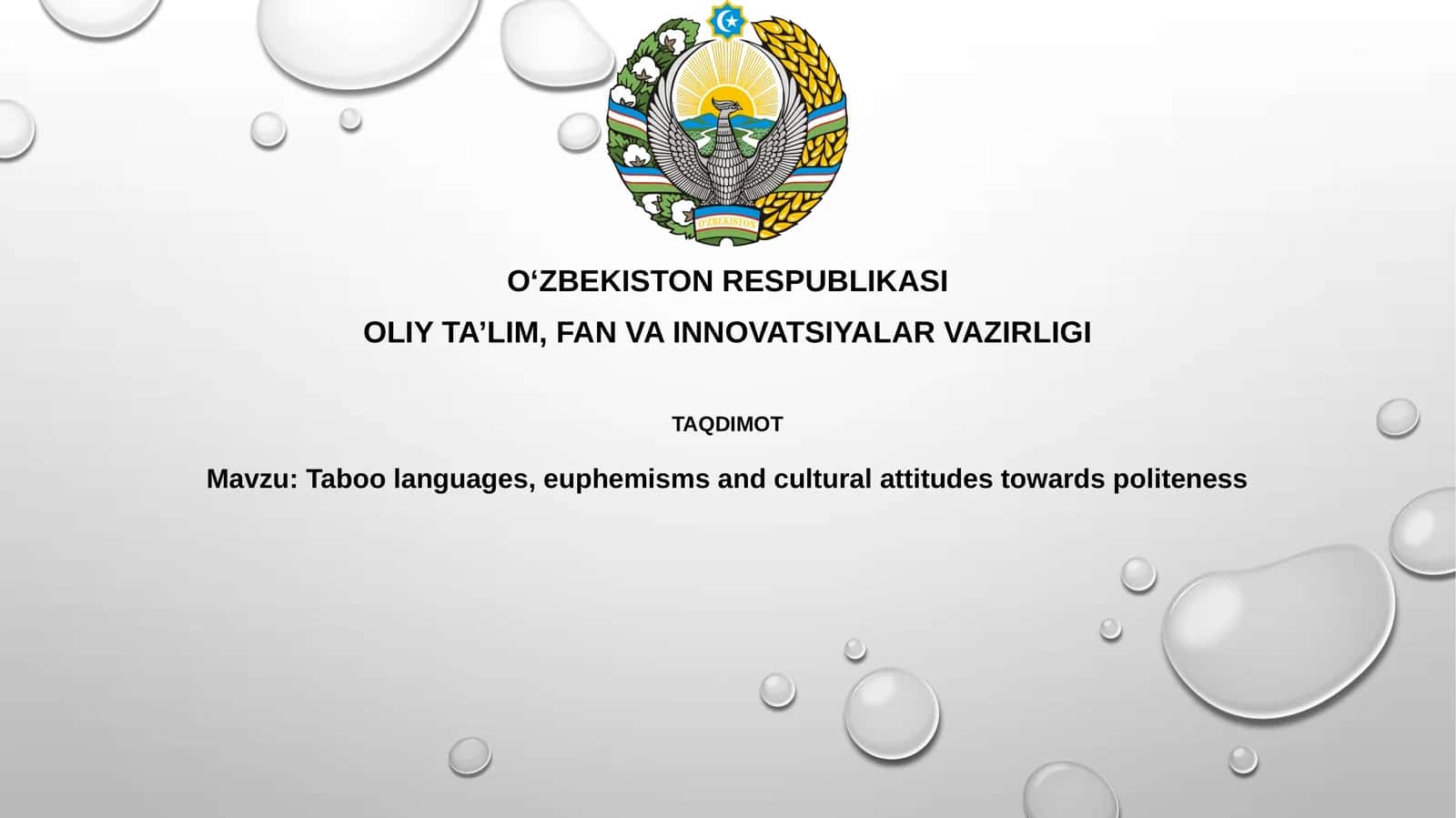 Taboo languages, euphemisms and cultural attitudes towardspoliteness