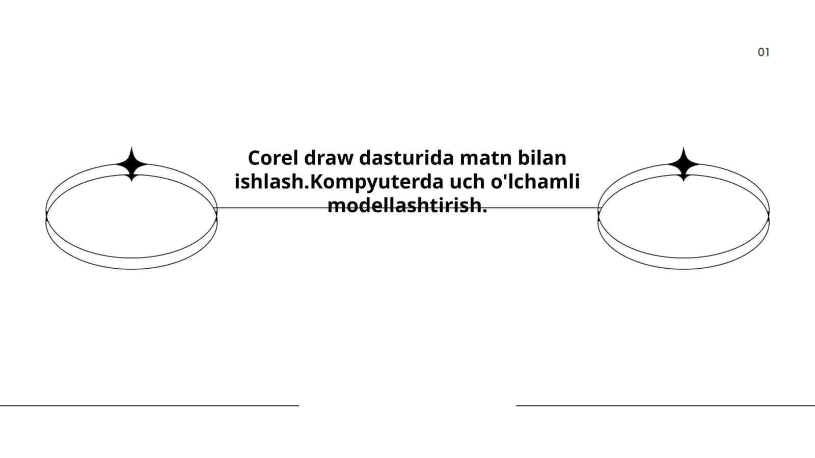 Corel draw dasturida matn bilan ishlash