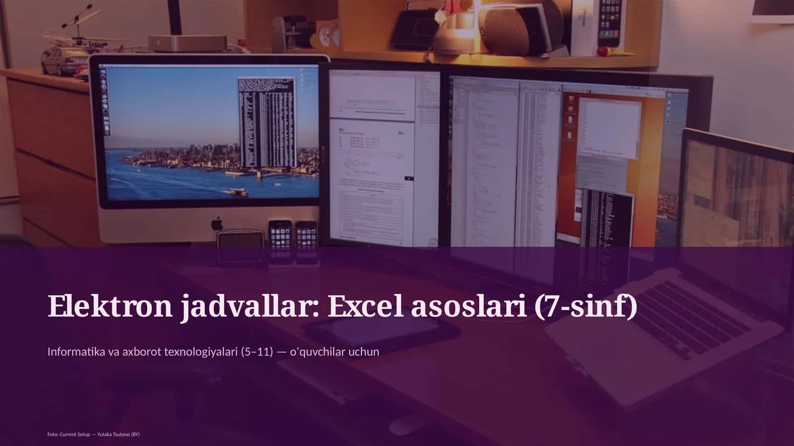 Elektron jadvallar: Excel asoslari (7-sinf)