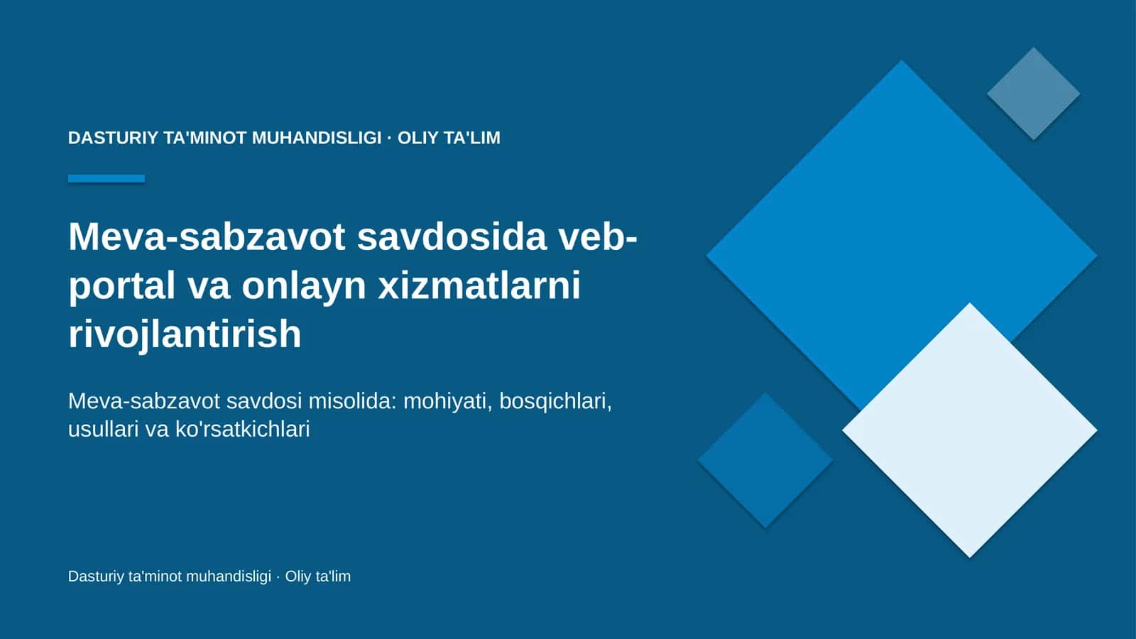 meva sabzavot savdosida veb portal va onlayn xizmatlarni rivojlantirish 8630