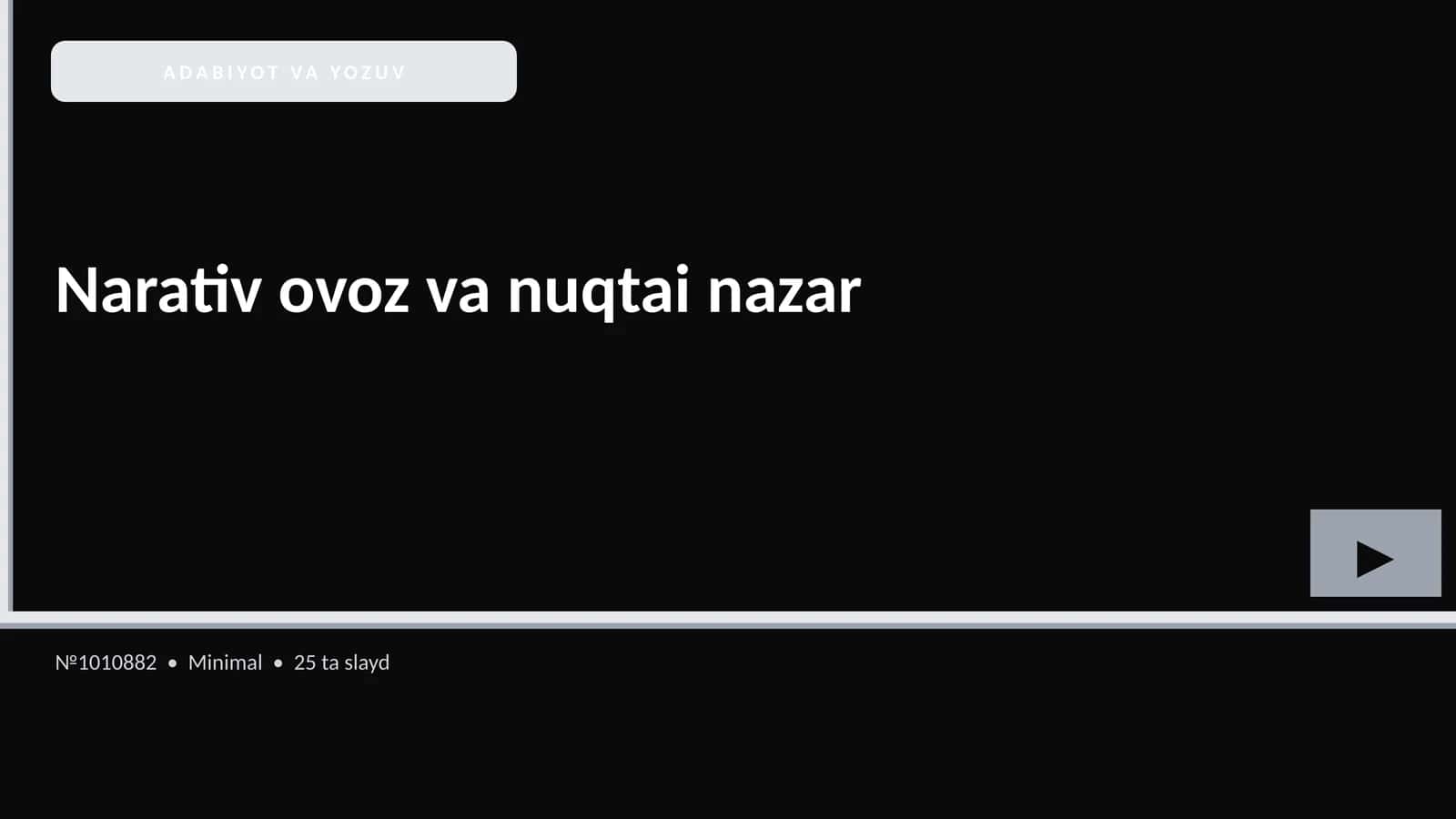 Narativ ovoz va nuqtai nazar