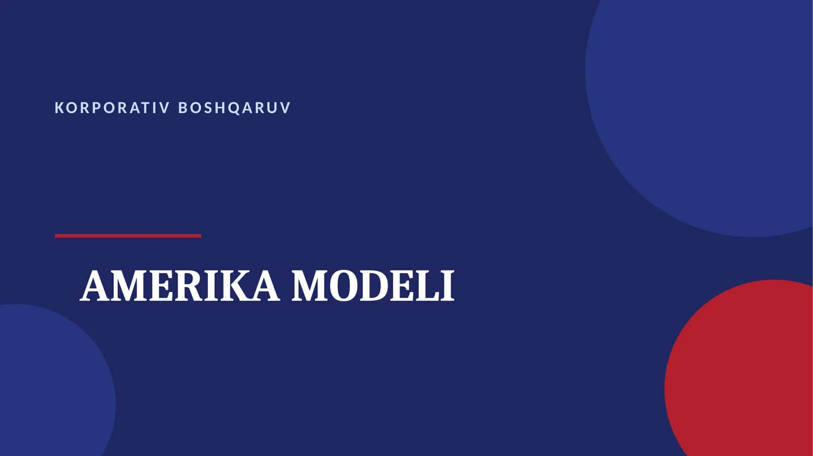 Amerika modeli