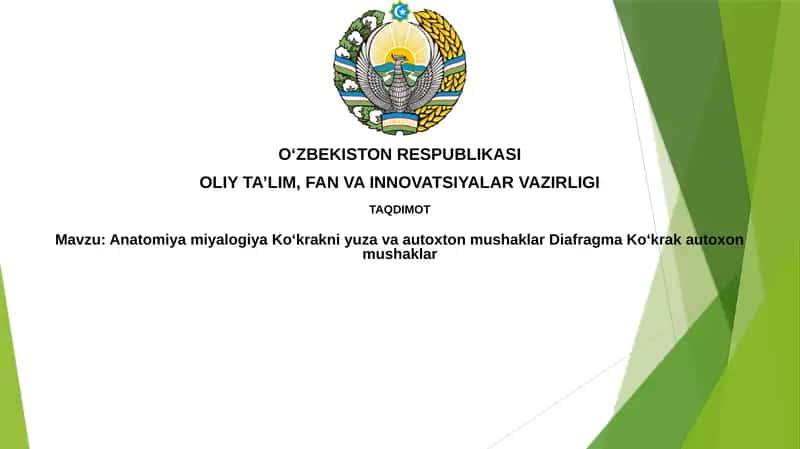 Ko'krak qafasi anatomiyasi va miologiyasi