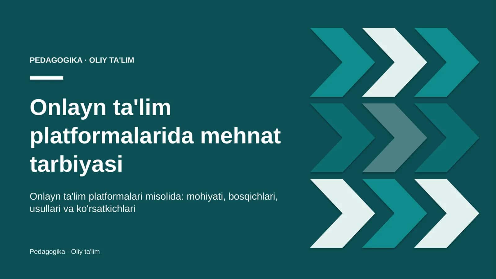 onlayn ta'lim platformalarida mehnat tarbiyasi 2701