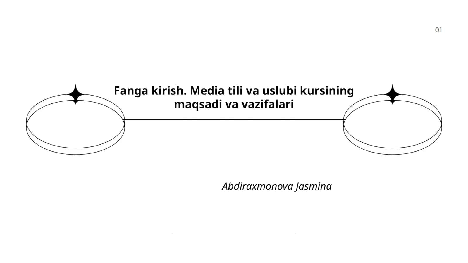 Fanga kirish. Media tili va uslubi kursining maqsadi va vazifalari