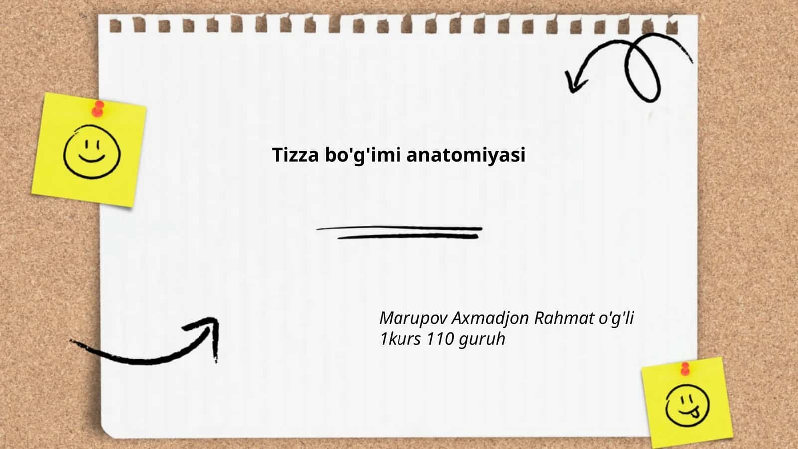 Tizza bo'g'imi anatomiyasi