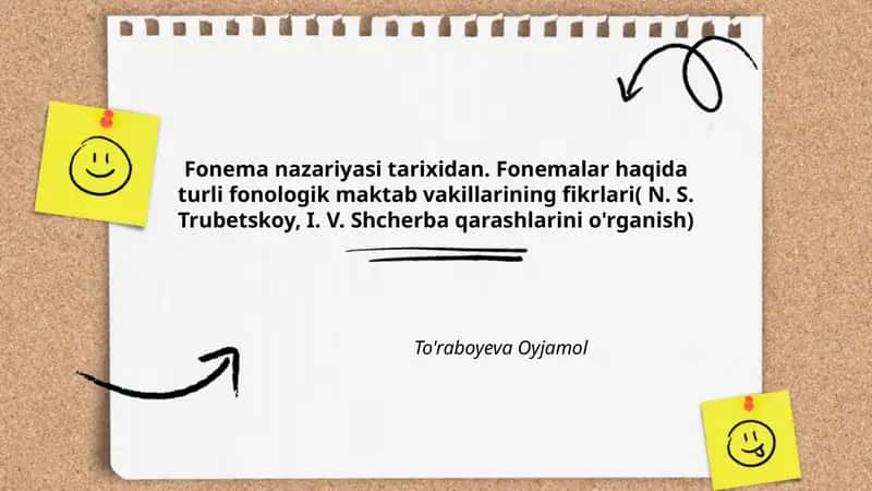 Fonema nazariyasi tarixidan