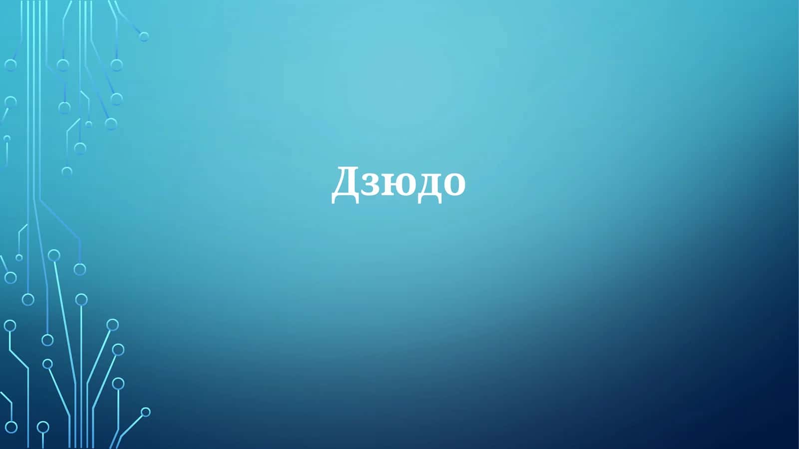 Дзюдо
