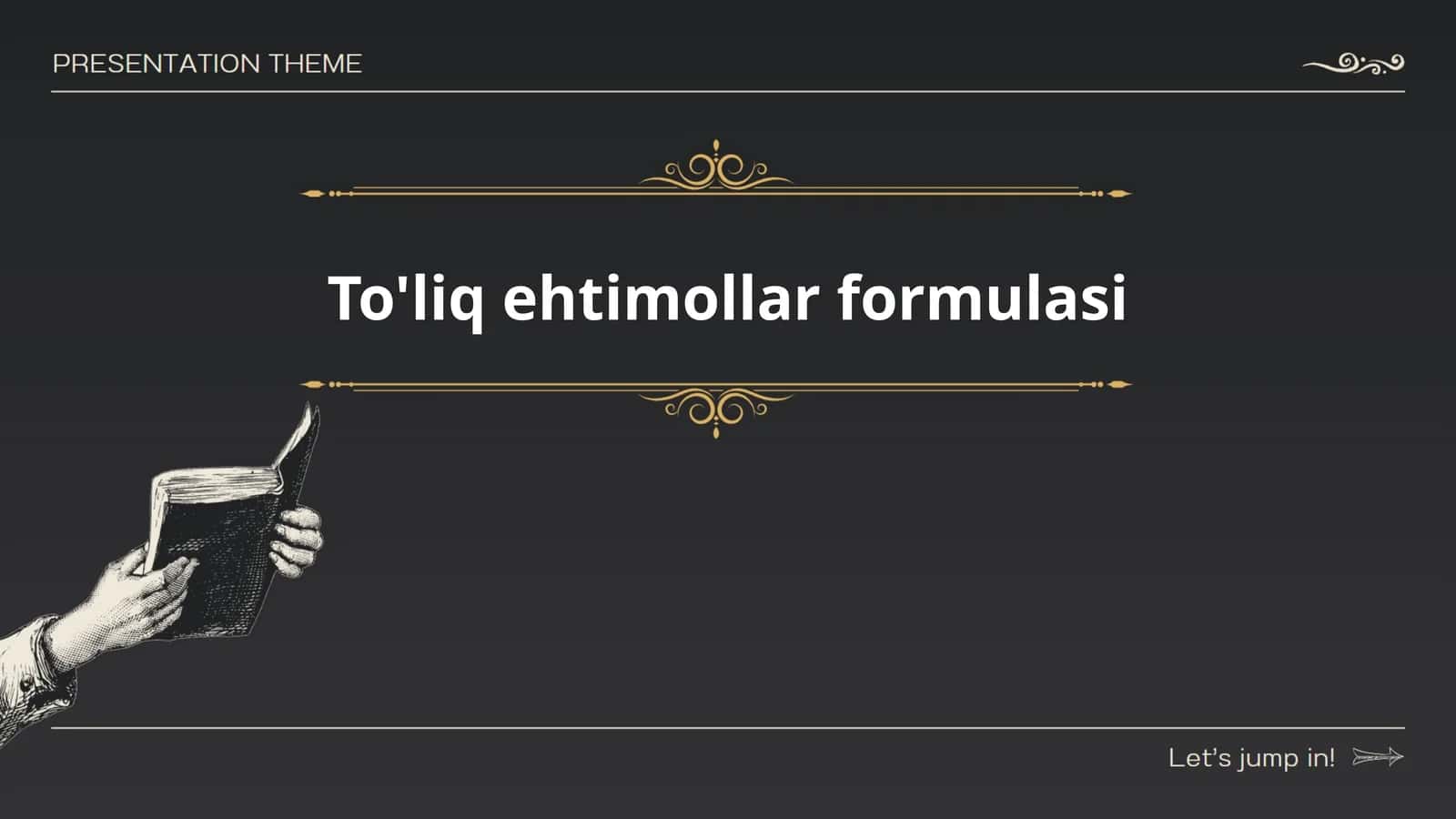 To'liq ehtimollar formulasi