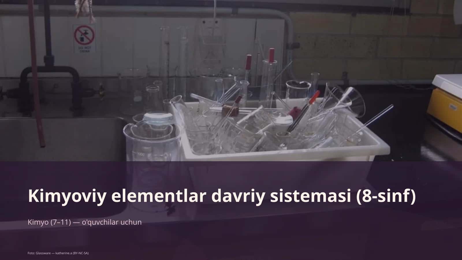 Kimyoviy elementlar davriy sistemasi (8-sinf)