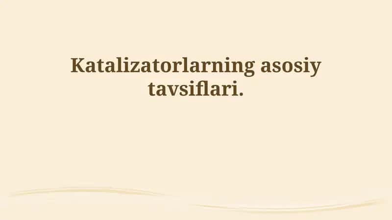 Katalizatorlar
