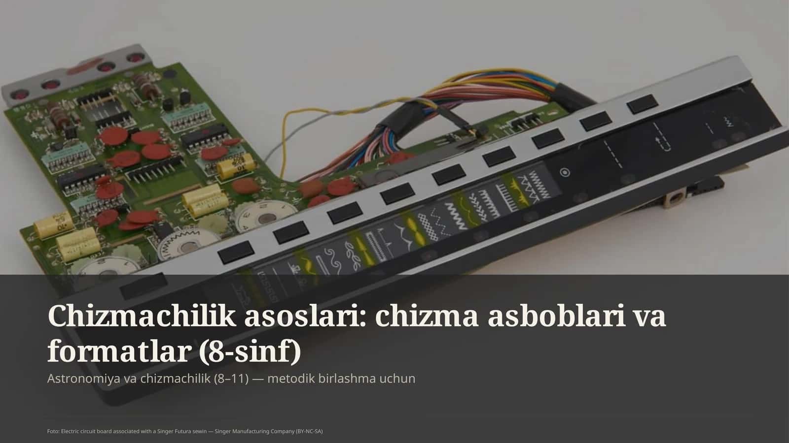Chizmachilik asoslari: chizma asboblari va formatlar (8-sinf)