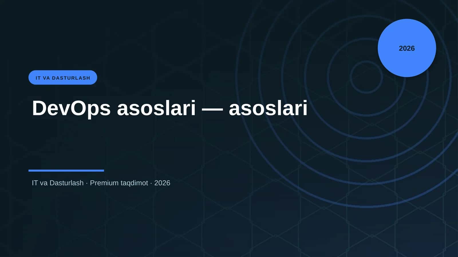 DevOps asoslari — asoslari