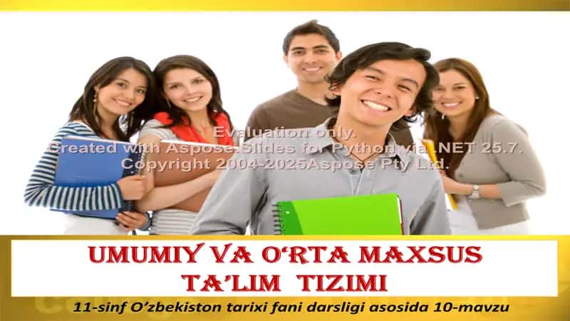 Umumiy va o‘rta maxsus ta’lim tizimi