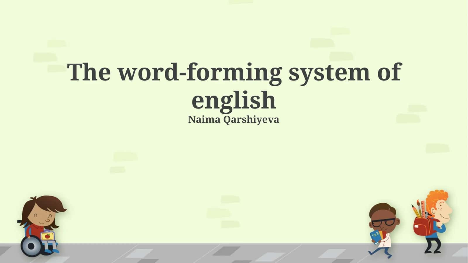 English Word-Formation Processes