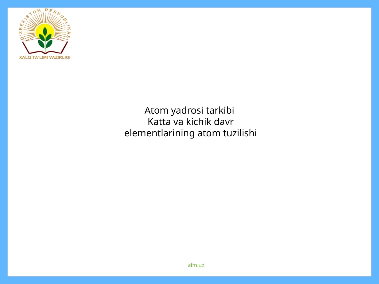 Atom yadrosi tarkibi