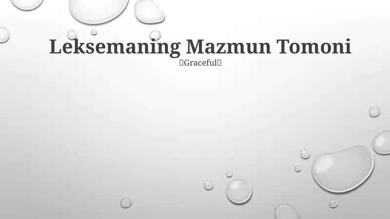 Leksemaning Mazmun Tomoni