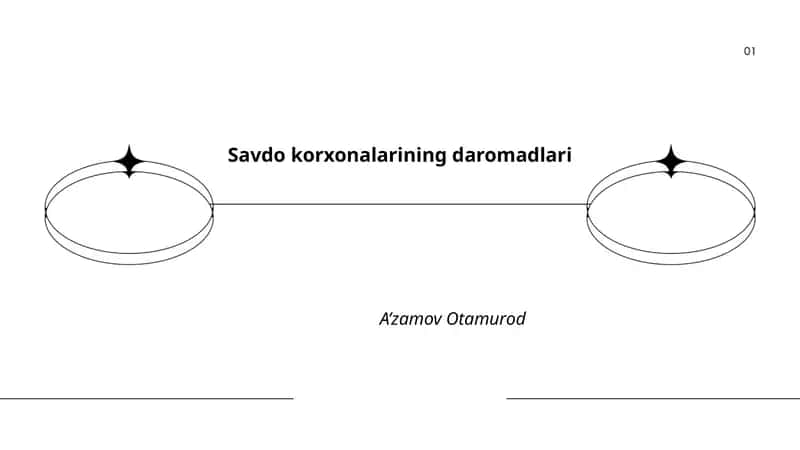 Savdo korxonalarining daromadlari