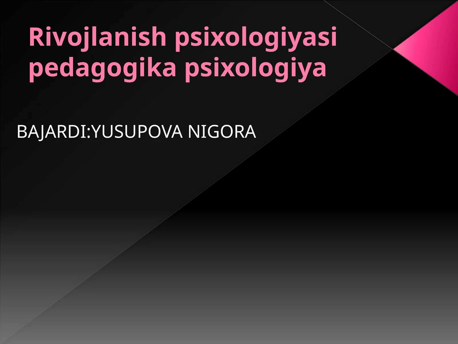 O’spirinlik dаvri