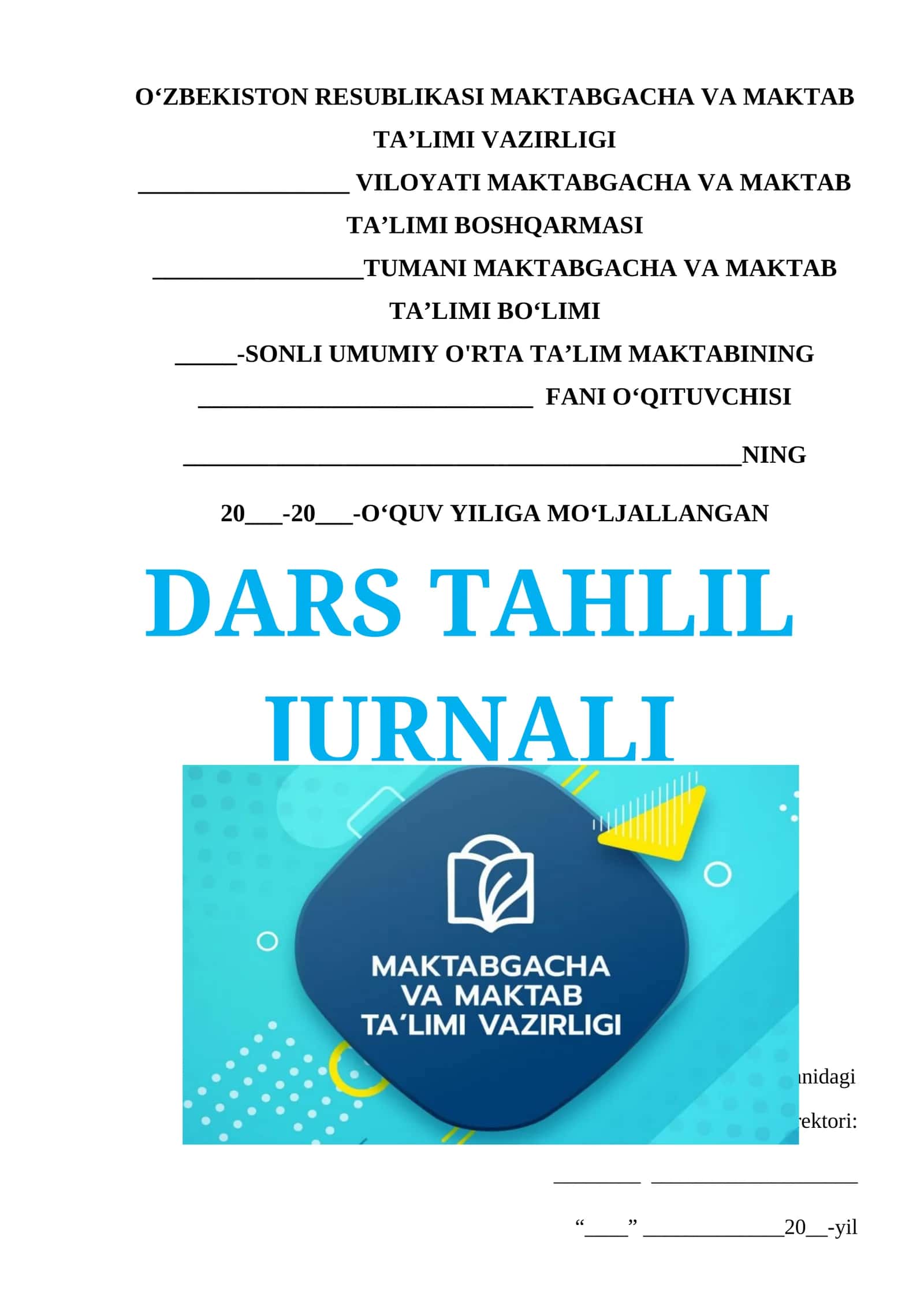 Dars Tahlil abloshka