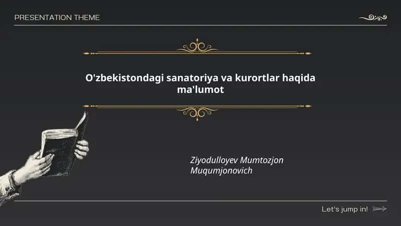 O'zbekistondagi sanatoriya va kurortlar haqida ma'lumot