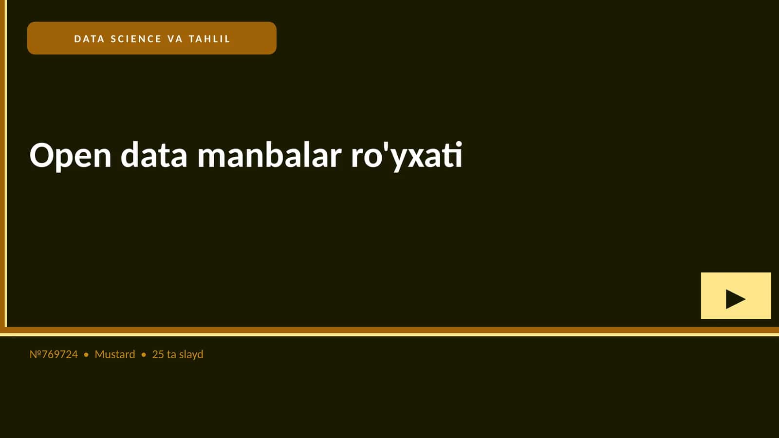 DATA SCIENCE VA TAHLIL