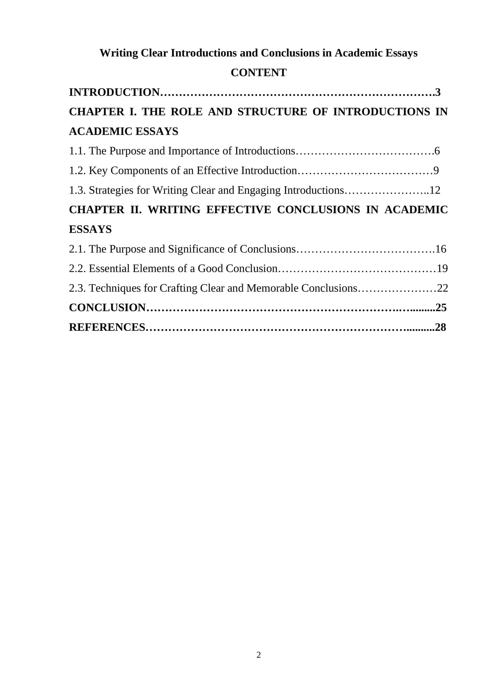 Writing Clear Introductions and Conclusions in Academic Essays