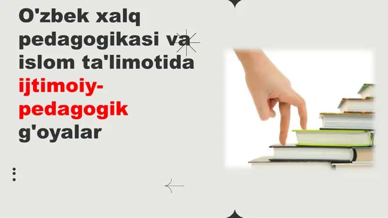 O'zbek xalq pedagogikasi va islom ta'limotida ijtimoiy-pedagogik g'oyalar