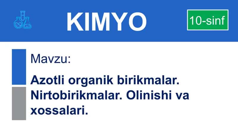 Azotli organik birikmalar