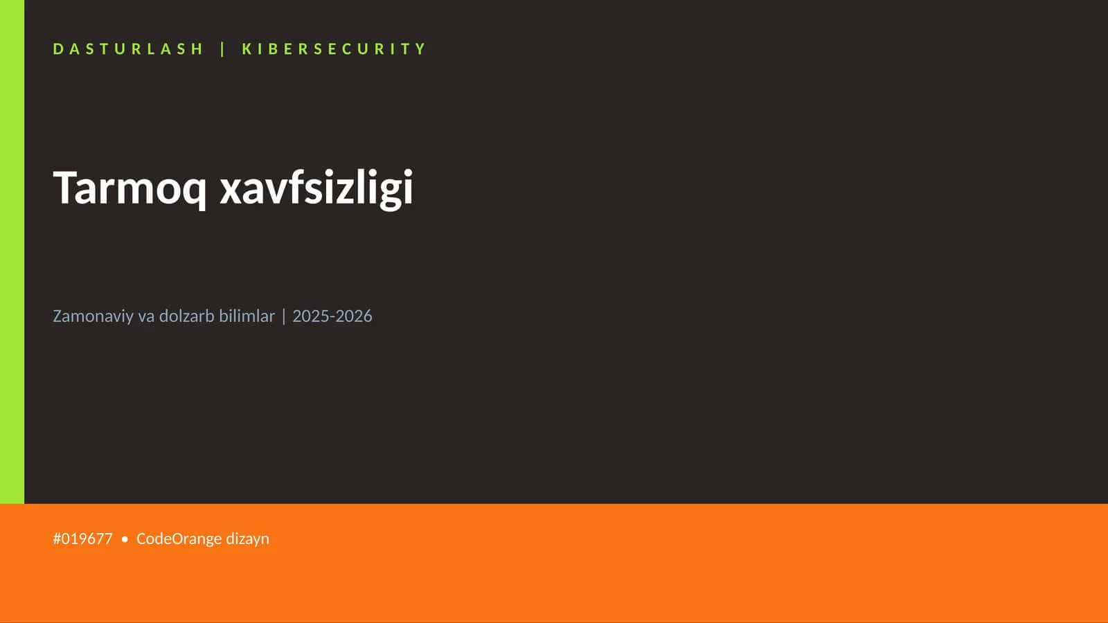 Tarmoq xavfsizligi