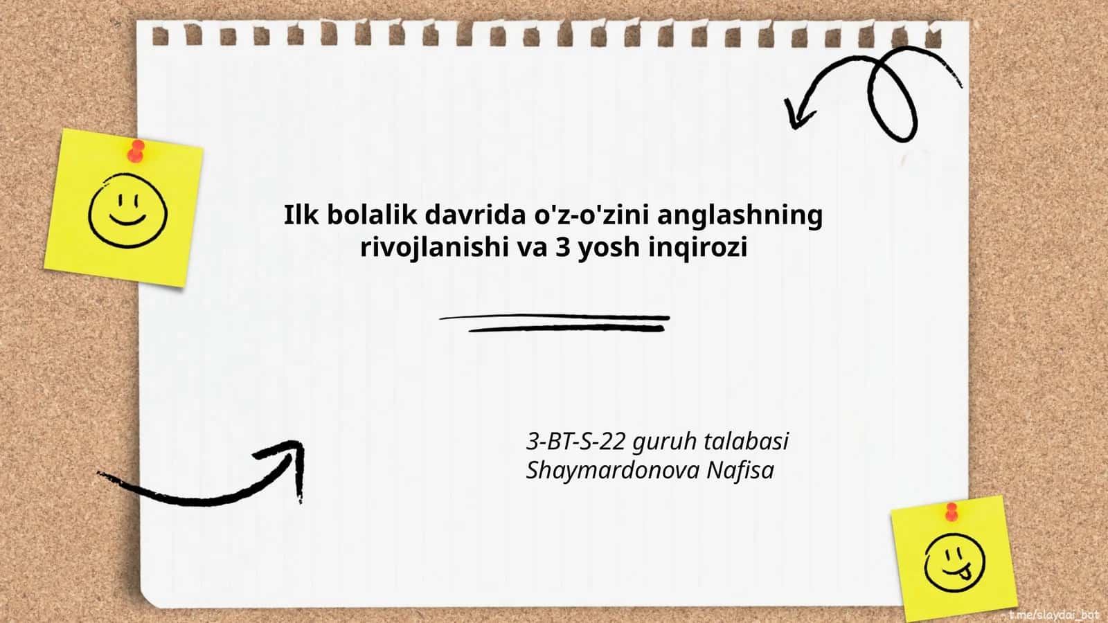 Ilk bolalik davrida o'z-o'zini anglash