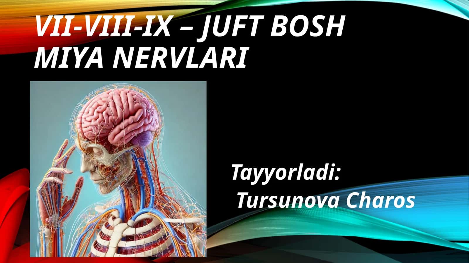 VII-VIII-IX –juftboshmiyanervlari