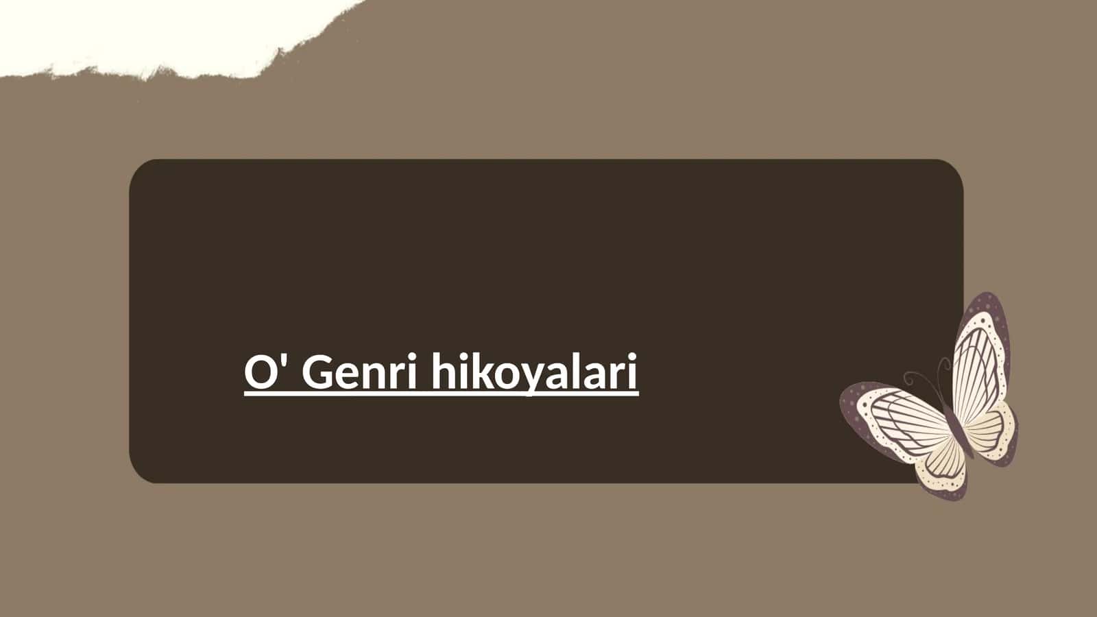 O' Genri hikoyalari