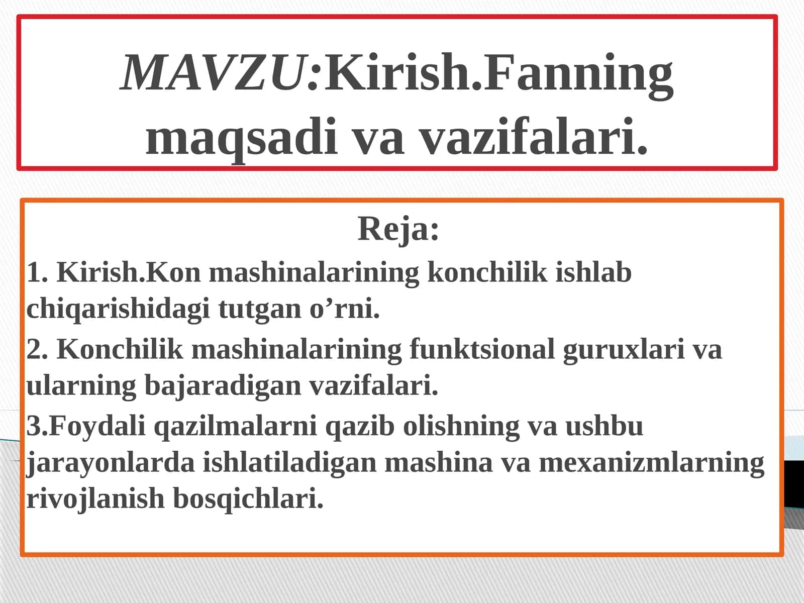 Konchilik sohasi bilan tanishing