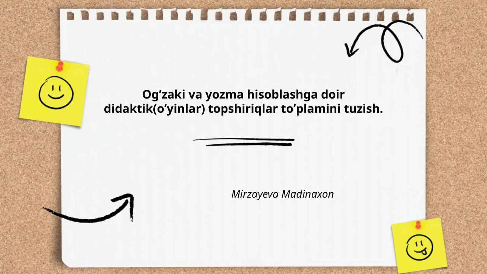 Og'zaki va yozma hisoblashga doir didaktik(oʼyinlar) topshiriqlar to'plami