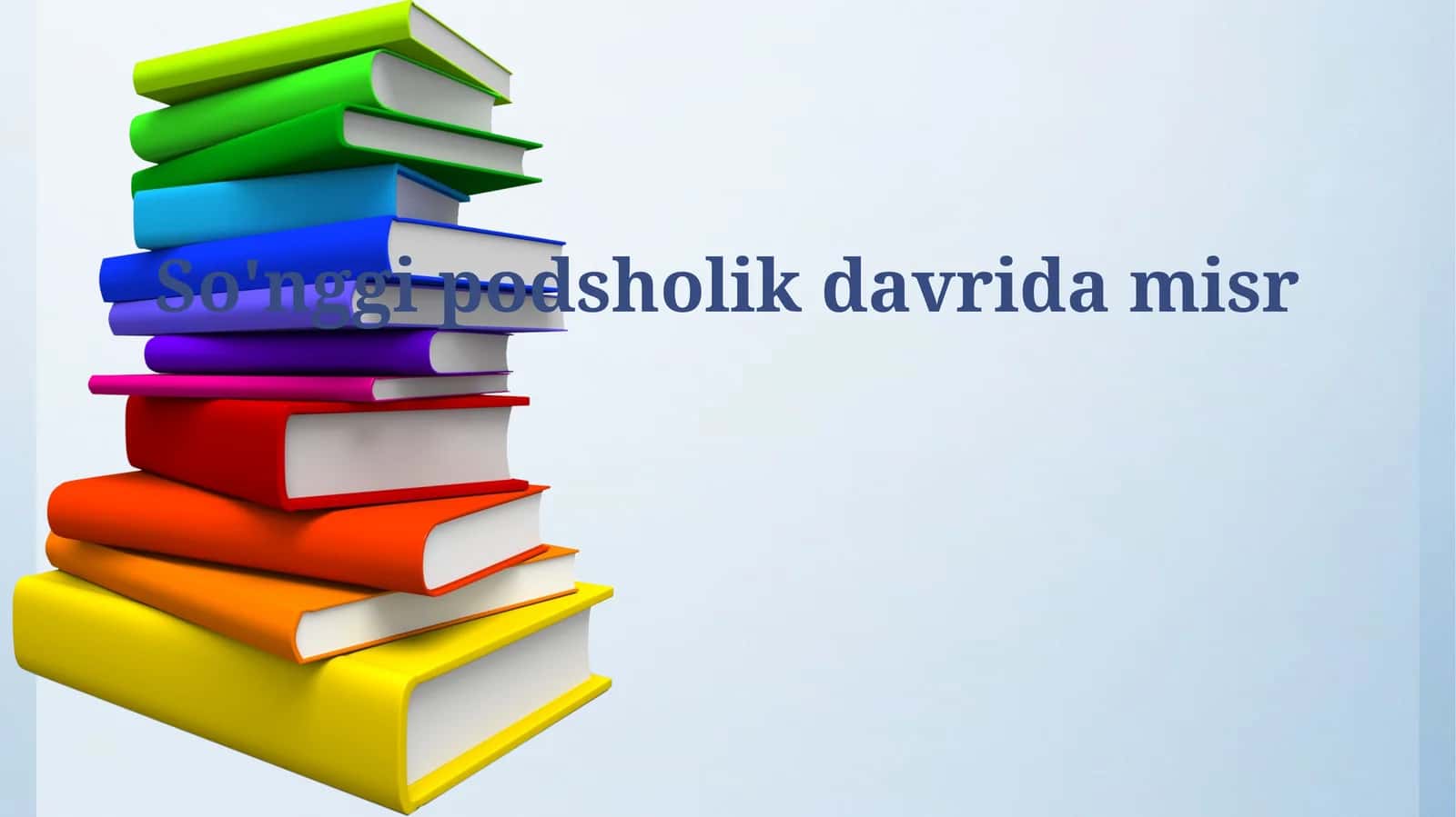 So'nggi podsholik davrida misr