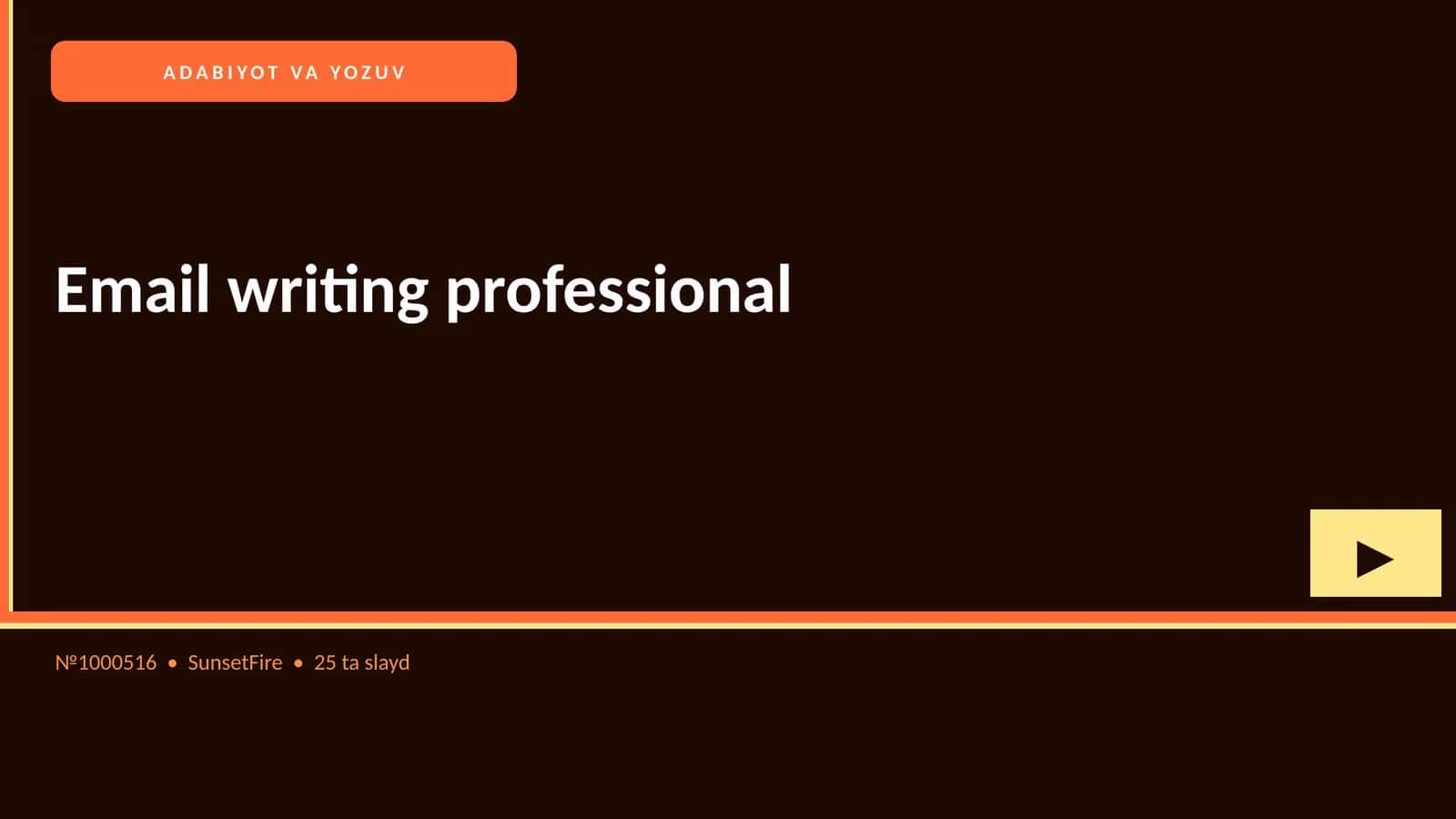 Email writing professional