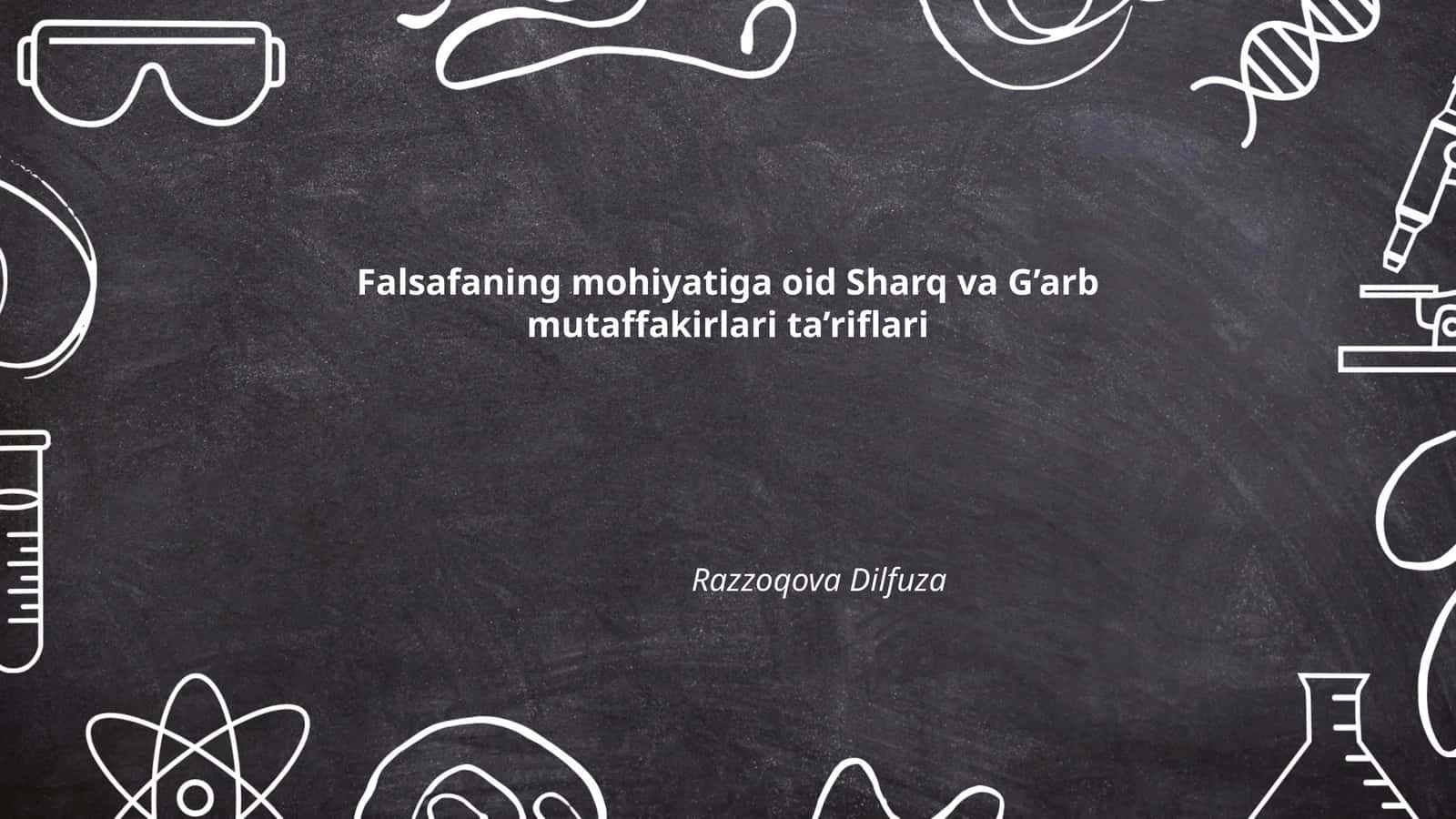 Sharq va G’arb Falsafasi