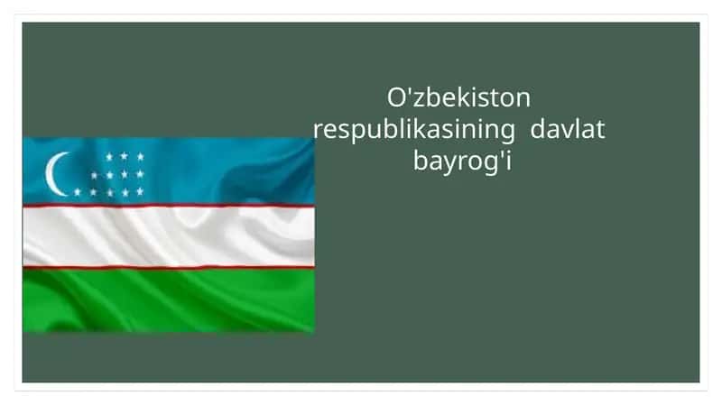 O'zbekiston Respublikasining davlat bayrog'i