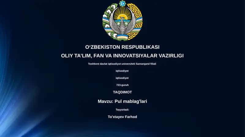 Pul mablag'lari